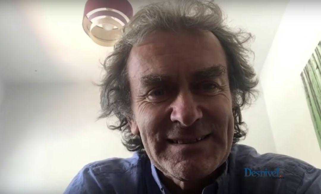 Fernando Simón durante la entrevista por videollamada que ha concedido a la revista Desnivel. Fernando Simón durante la entrevista por videollamada que ha concedido a la revista Desnivel.