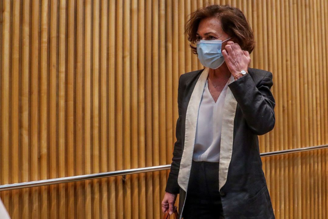 La vicepresidenta primera del Gobierno, Carmen Calvo. La vicepresidenta primera del Gobierno, Carmen Calvo.