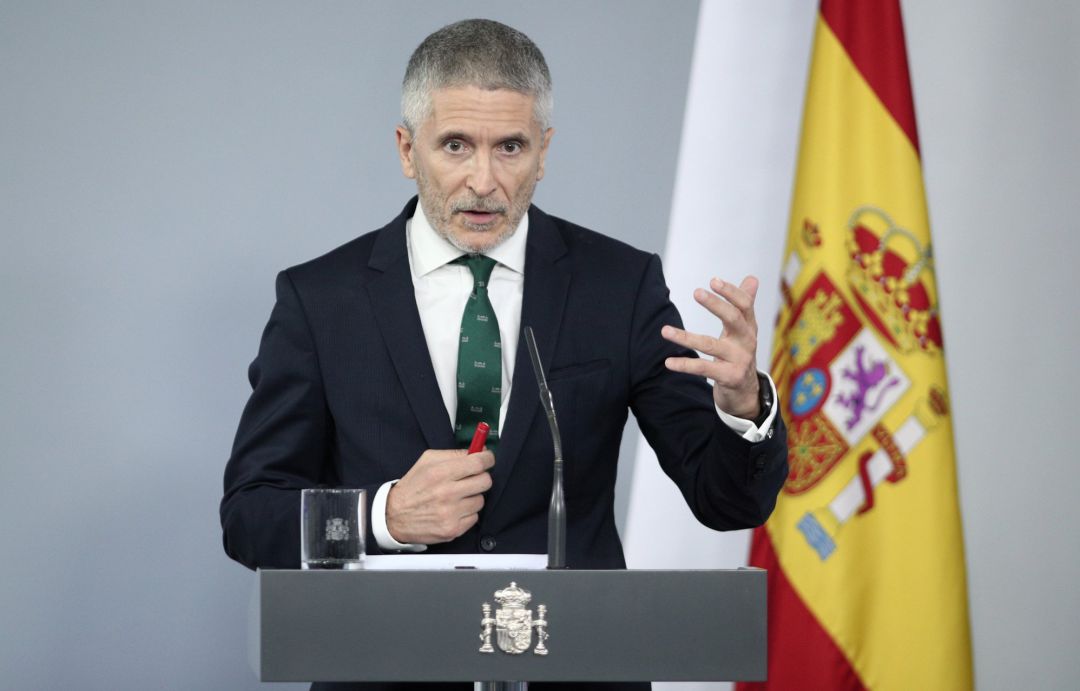 El ministro del Interior, Fernando Grande-Marlaska El ministro del Interior, Fernando Grande-Marlaska