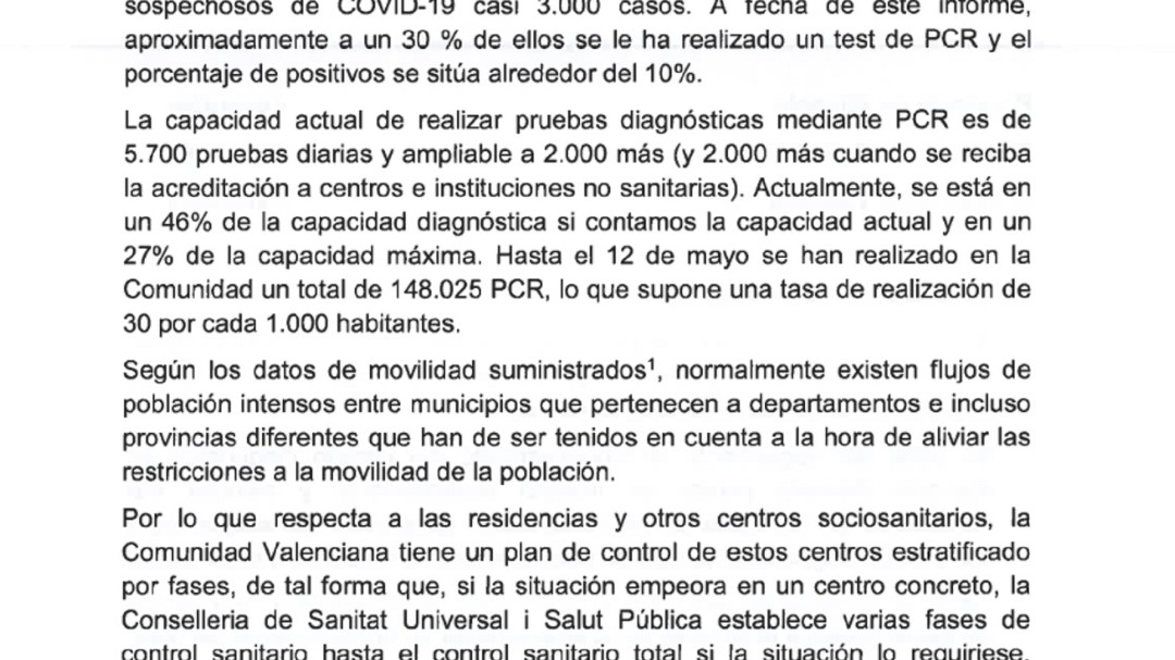No hay datos objetivos que expliquen que las áreas de salud de Elche no pasaran desde el principio a la fase 1