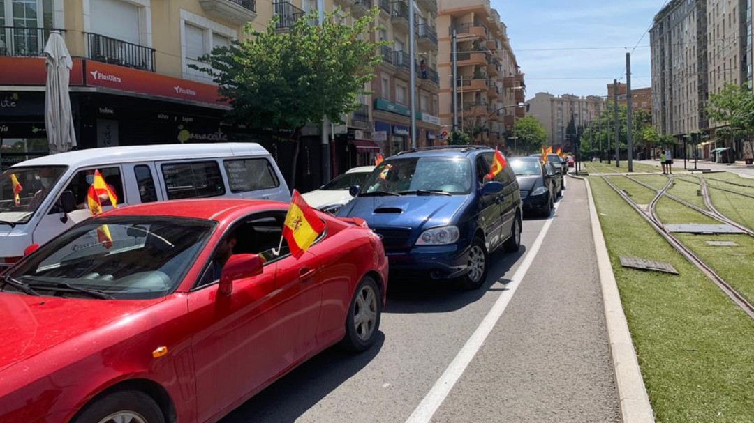 La Policía no descarta que el ataque a vehículos en la manifestación se produjese con un tirachinas