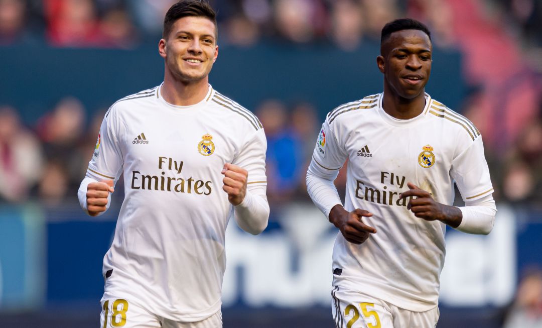 Jovic y Vinicius, en un partido del Real Madrid. Jovic y Vinicius, en un partido del Real Madrid.