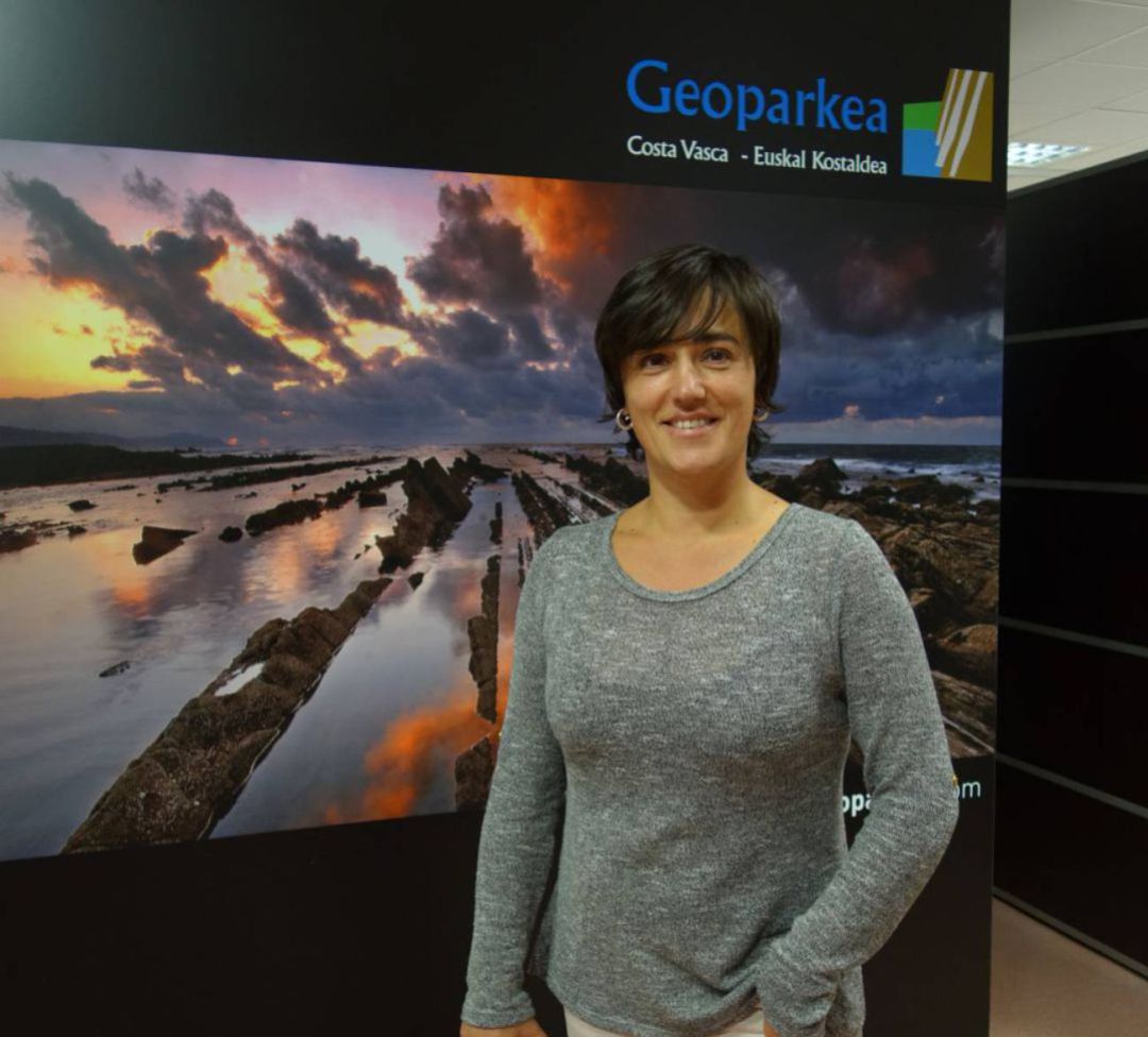 Leire Barriuso en la responsable del Geoparque de la Costa Vasca Leire Barriuso en la responsable del Geoparque de la Costa Vasca