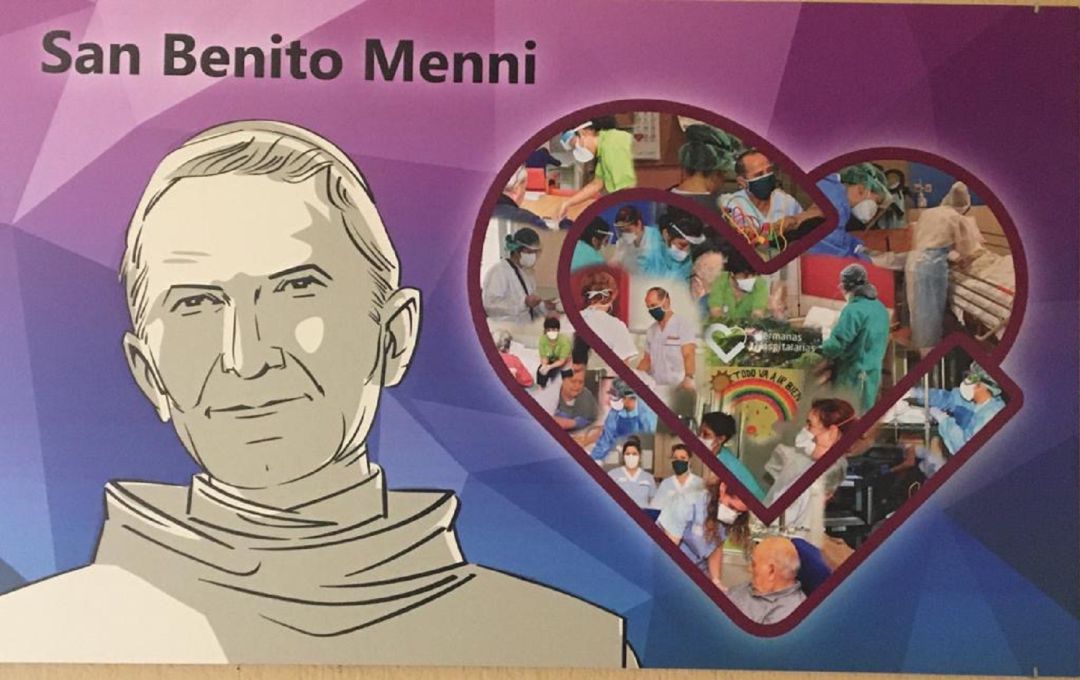 Imagen de uno de los símbolos que se han colocado en distintas dependencias del Centro Sociosanitario Hermanas Hospitalarias de Palencia Imagen de uno de los símbolos que se han colocado en distintas dependencias del Centro Sociosanitario Hermanas Hospitalarias de Palencia