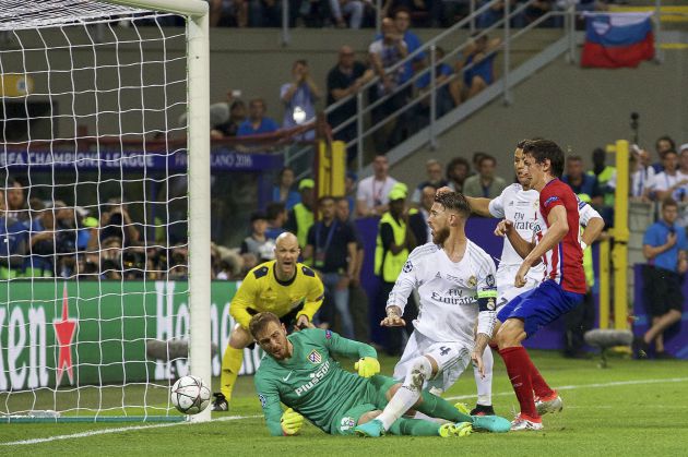 El gol de Ramos en la final de Milán. El gol de Ramos en la final de Milán.