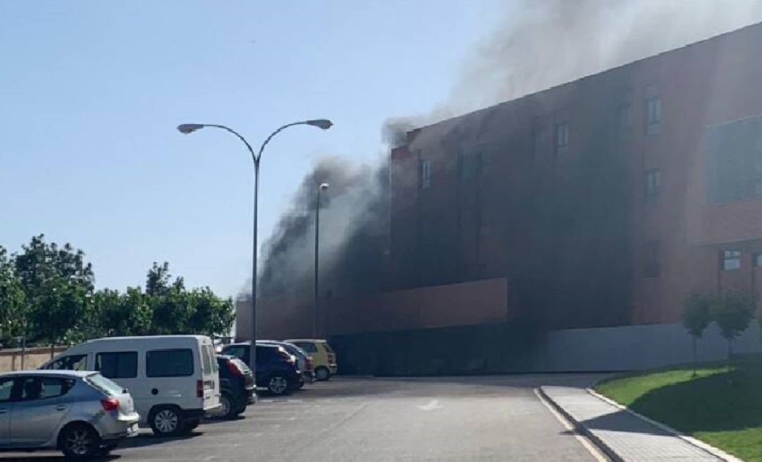 Incendio en el Hospital de Hellín Incendio en el Hospital de Hellín