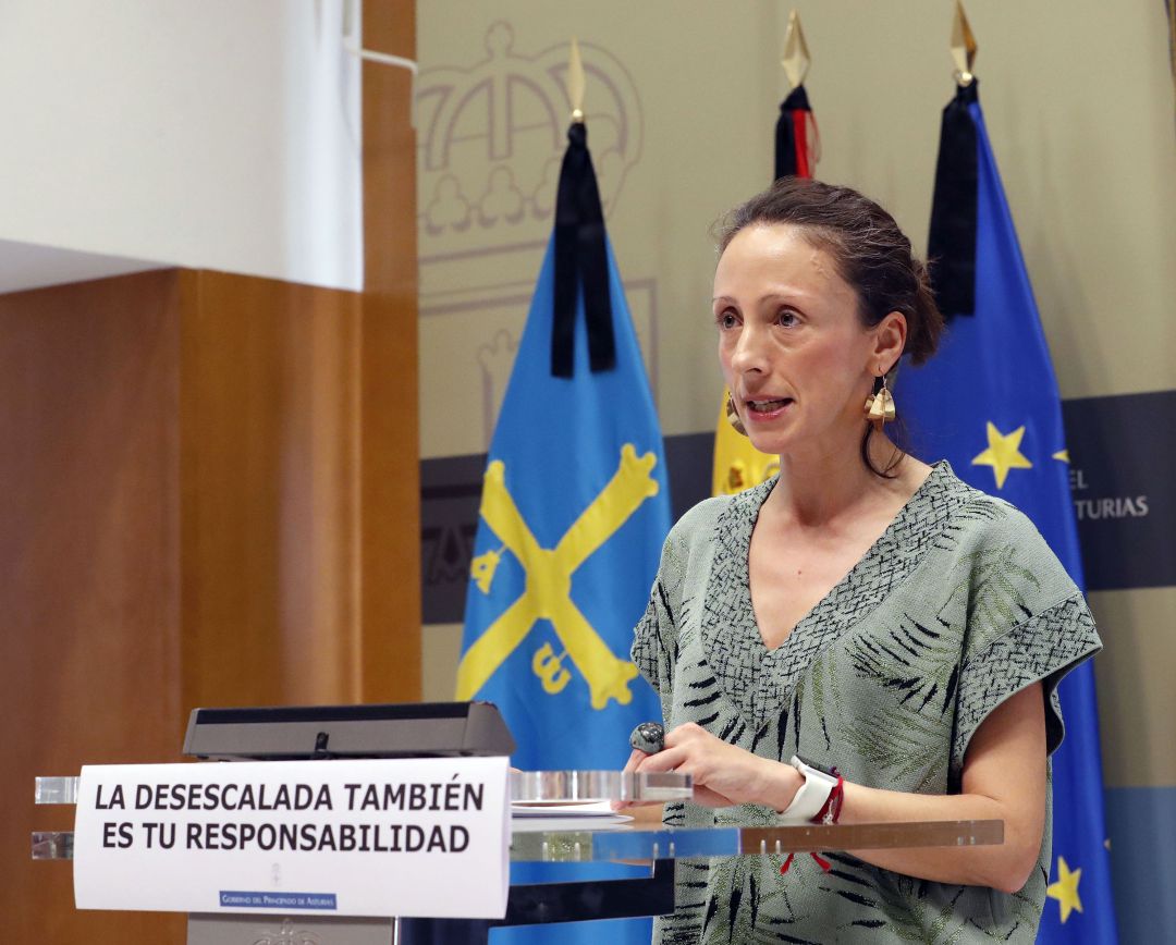 La consejera de Derechos Sociales y Bienestar, Melania Álvarez, comparece en la rueda de prensa telemática para informar de los acuerdos del Consejo de Gobierno. La consejera de Derechos Sociales y Bienestar, Melania Álvarez, comparece en la rueda de prensa telemática para informar de los acuerdos del Consejo de Gobierno.