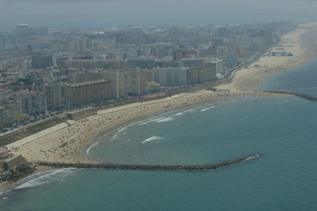 Vista aérea de la playa Santa María del Mar Vista aérea de la playa Santa María del Mar