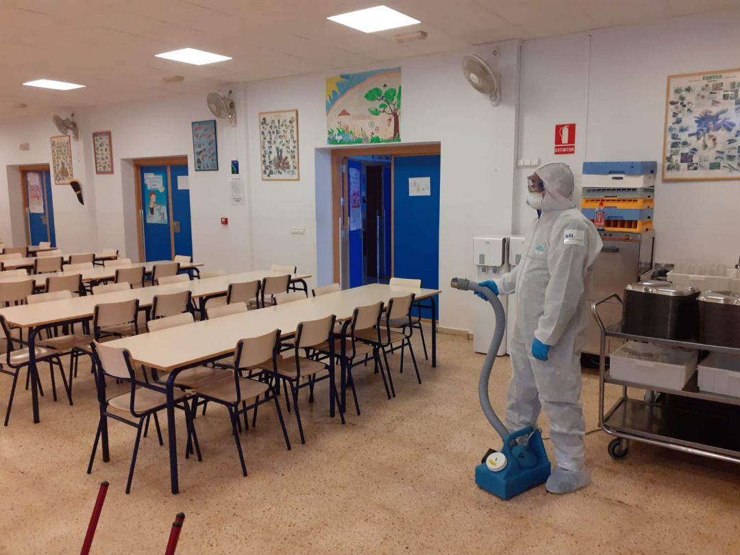 Desinfección de los colegios de Gandia Desinfección de los colegios de Gandia