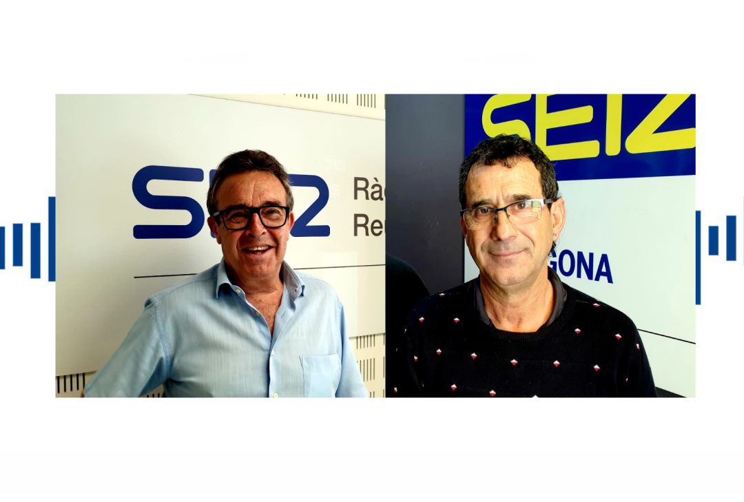 Marcos Massó, a l'esquerra, i Alfonso López, a la dreta, als estudis de SER Tarragona i Ràdio Reus. Marcos Massó, a l'esquerra, i Alfonso López, a la dreta, als estudis de SER Tarragona i Ràdio Reus.