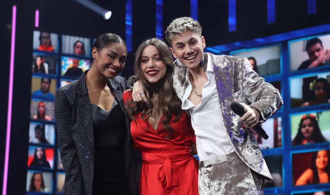 Nia, Eva y Hugo, finalistas de 'OT 2020' Nia, Eva y Hugo, finalistas de 'OT 2020'