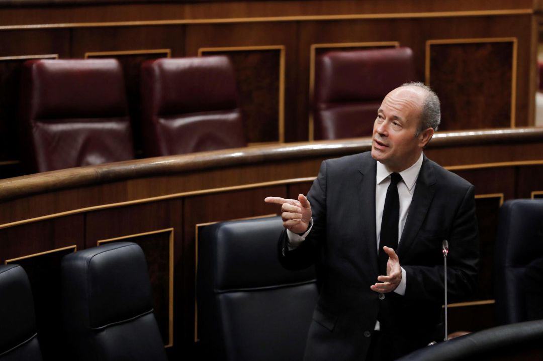 El ministro de Justicia, Juan Carlos Campo, interviene en la sesión de control al gobierno celebrada este miércoles en el Congreso El ministro de Justicia, Juan Carlos Campo, interviene en la sesión de control al gobierno celebrada este miércoles en el Congreso