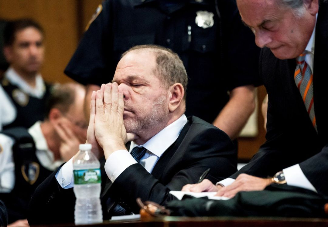 Imagen de Harvey Weinstein en el jucio en el que se le acusaba de delitos sexuales Imagen de Harvey Weinstein en el jucio en el que se le acusaba de delitos sexuales
