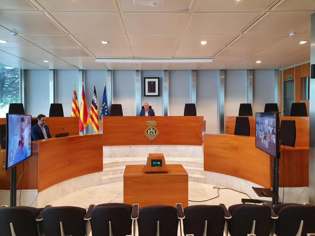 Imagen del pleno celebrado por el Consell de Ibiza Imagen del pleno celebrado por el Consell de Ibiza