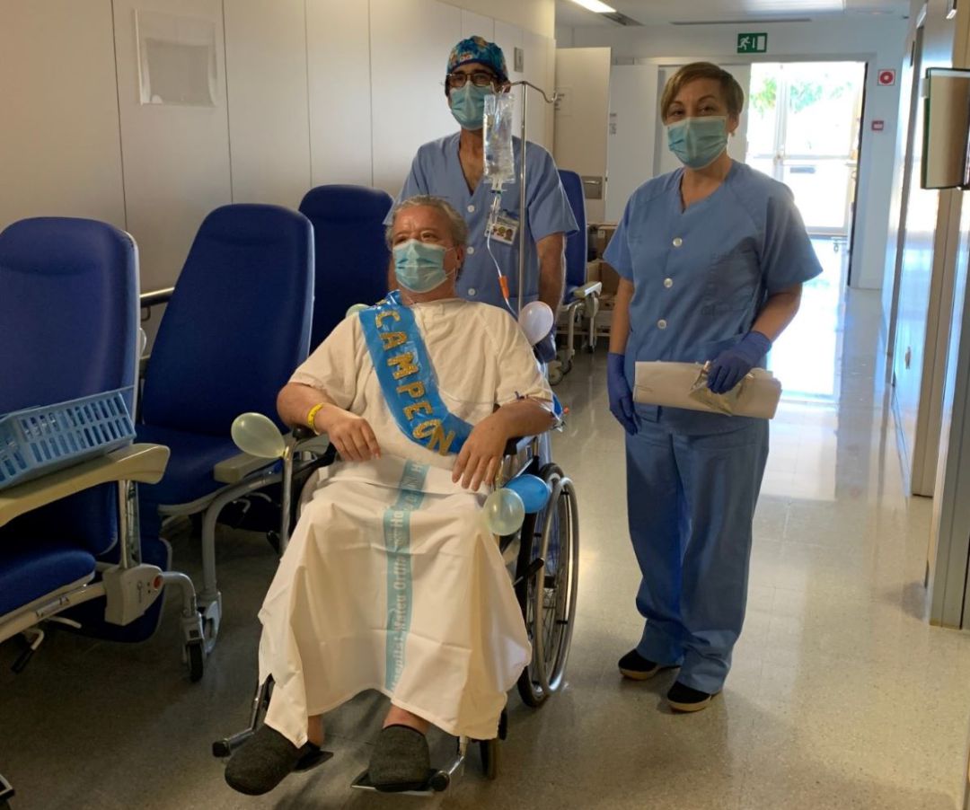 En Valentí ha estat el darrer menorquí en sortir de la UCI de l'hospital. Ja no queden malalts amb Covid-19 en aquest departament. En Valentí ha estat el darrer menorquí en sortir de la UCI de l'hospital. Ja no queden malalts amb Covid-19 en aquest departament.