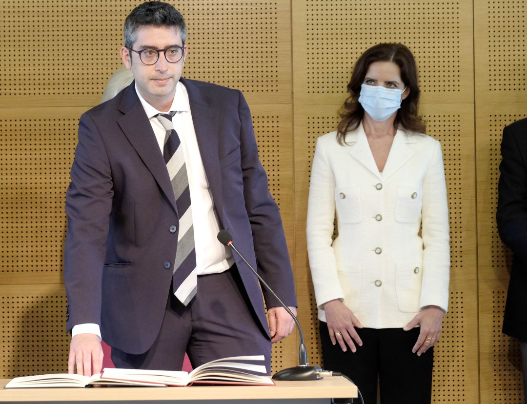 Alberto Burgos en el momento de tomar posesión como director general de Industria de la Junta de Castilla y León Alberto Burgos en el momento de tomar posesión como director general de Industria de la Junta de Castilla y León