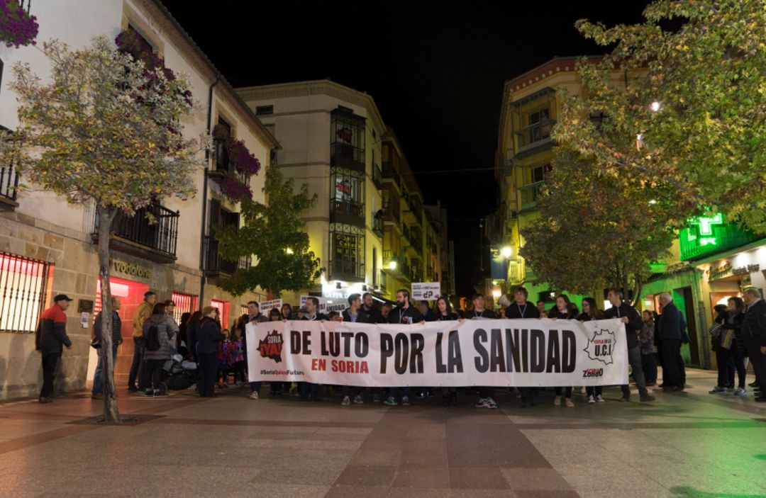 Manifestación por la Sanidad de Soria, en 2018. Manifestación por la Sanidad de Soria, en 2018.