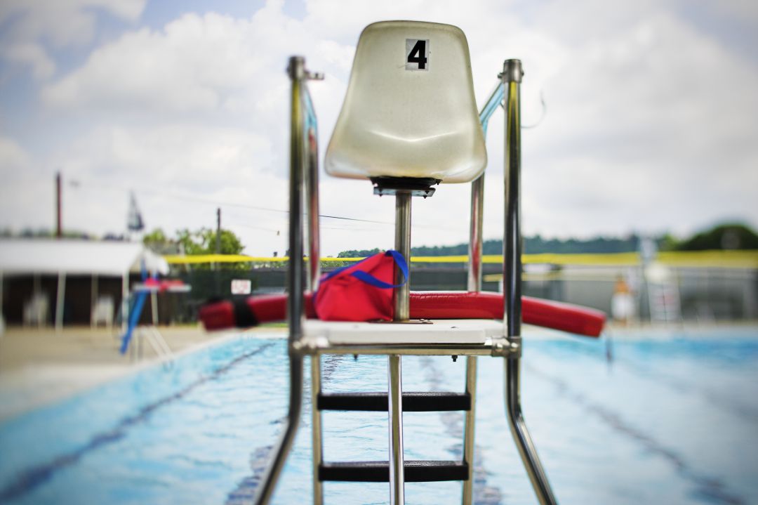 Puesto de socorrista en una piscina Puesto de socorrista en una piscina