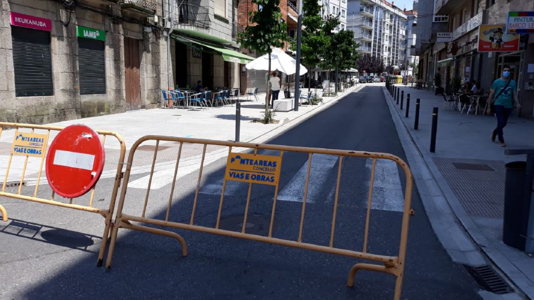 Rúa Paseo Matutino cortada al tráfico Rúa Paseo Matutino cortada al tráfico