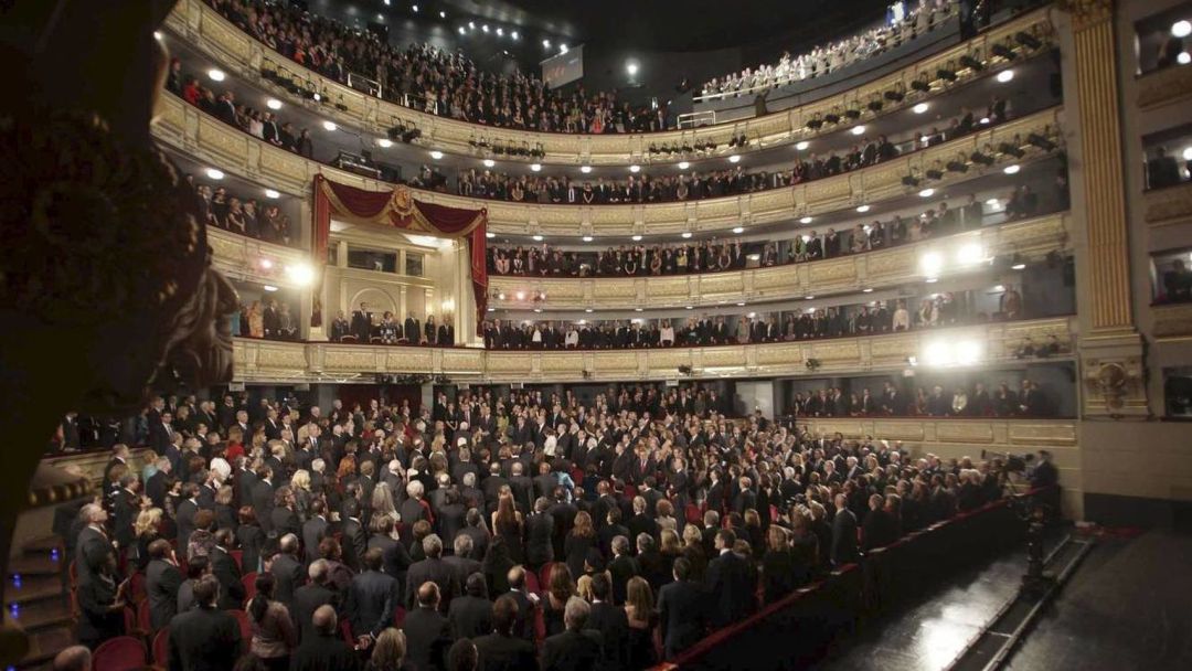 Imagen de archivo del interior del Teatro Real de Madrid Imagen de archivo del interior del Teatro Real de Madrid