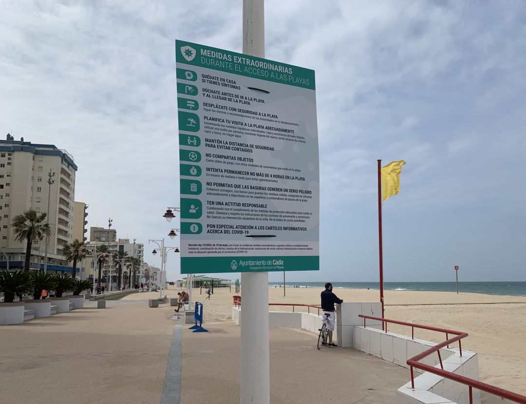 Cartel informativo del Paseo Marítimo Cartel informativo del Paseo Marítimo