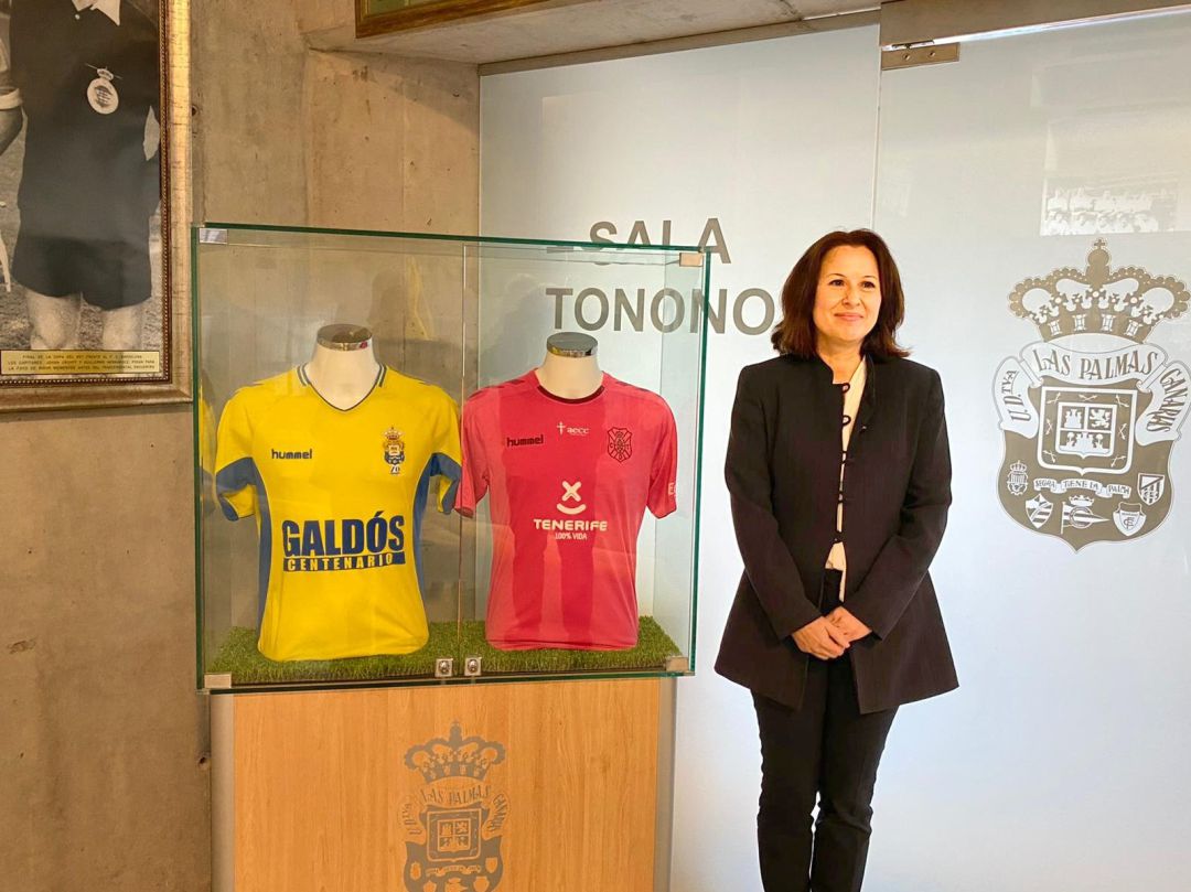La consejera Concepción Rivero, en el palco del Gran Canaria con motivo del último derbi canario. La consejera Concepción Rivero, en el palco del Gran Canaria con motivo del último derbi canario.