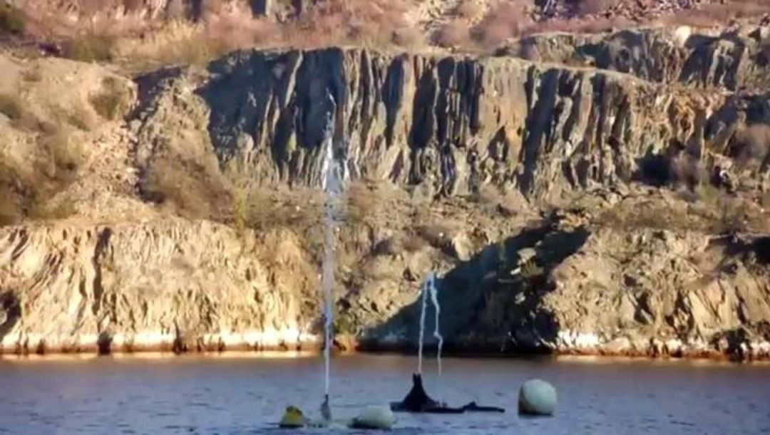 Imagen de la extracción de gas de Minas Herrerías en Puebla de Guzmán Imagen de la extracción de gas de Minas Herrerías en Puebla de Guzmán