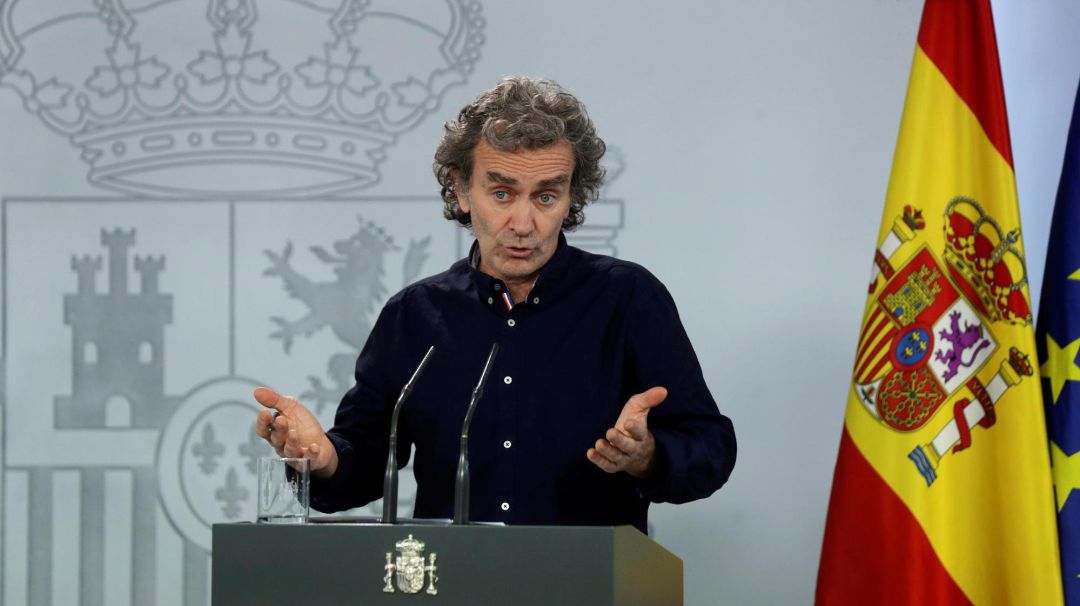 El director del Centro de Coordinación de Alertas y Emergencias Sanitarias, Fernando Simón, durante la rueda de prensa. El director del Centro de Coordinación de Alertas y Emergencias Sanitarias, Fernando Simón, durante la rueda de prensa.