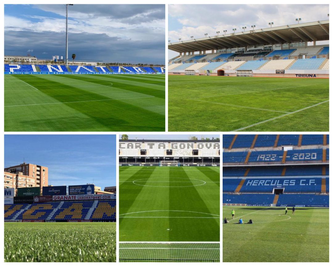 Imágenes de los campos que podrían ser sedes del playoff exprés a Segunda División Imágenes de los campos que podrían ser sedes del playoff exprés a Segunda División