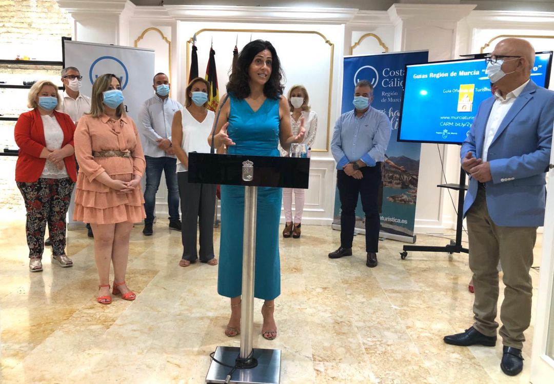 Cristina Sánchez, consejera de Turismo, en la presentación Cristina Sánchez, consejera de Turismo, en la presentación