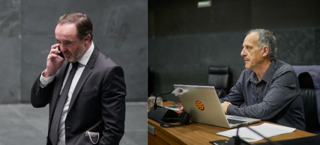 Javier Esparza (Navarra Suma), Adolfo Araiz (EH Bildu) Javier Esparza (Navarra Suma), Adolfo Araiz (EH Bildu)