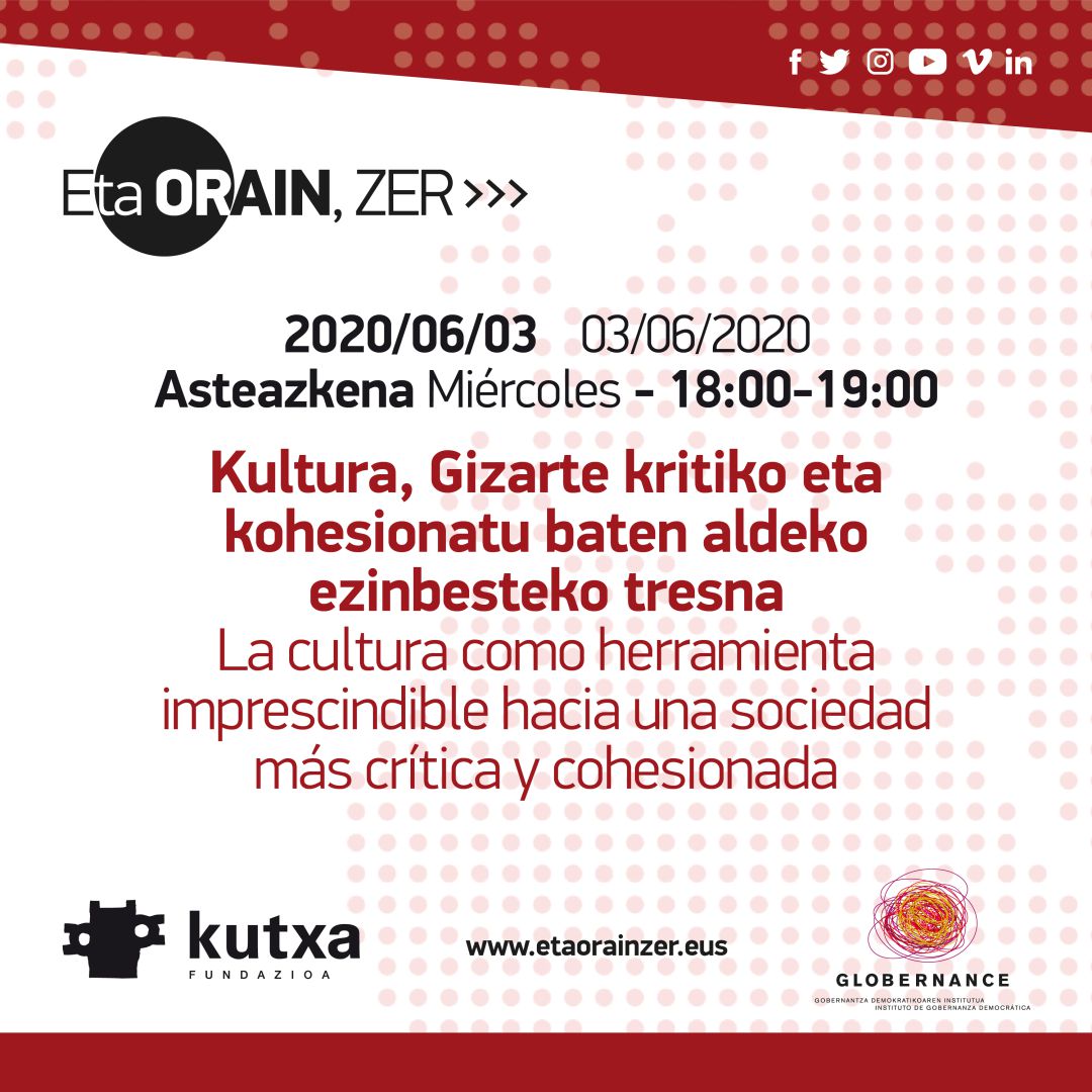 Nueva conversación online sobre el papel de la cultura Nueva conversación online sobre el papel de la cultura
