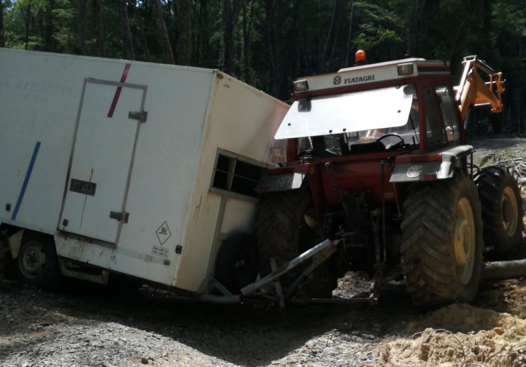 El accidente ocurría pasadas las dos de la tarde El accidente ocurría pasadas las dos de la tarde