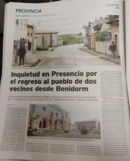 Información del 'Diario de Burgos' del 15 de mayo. Información del 'Diario de Burgos' del 15 de mayo.