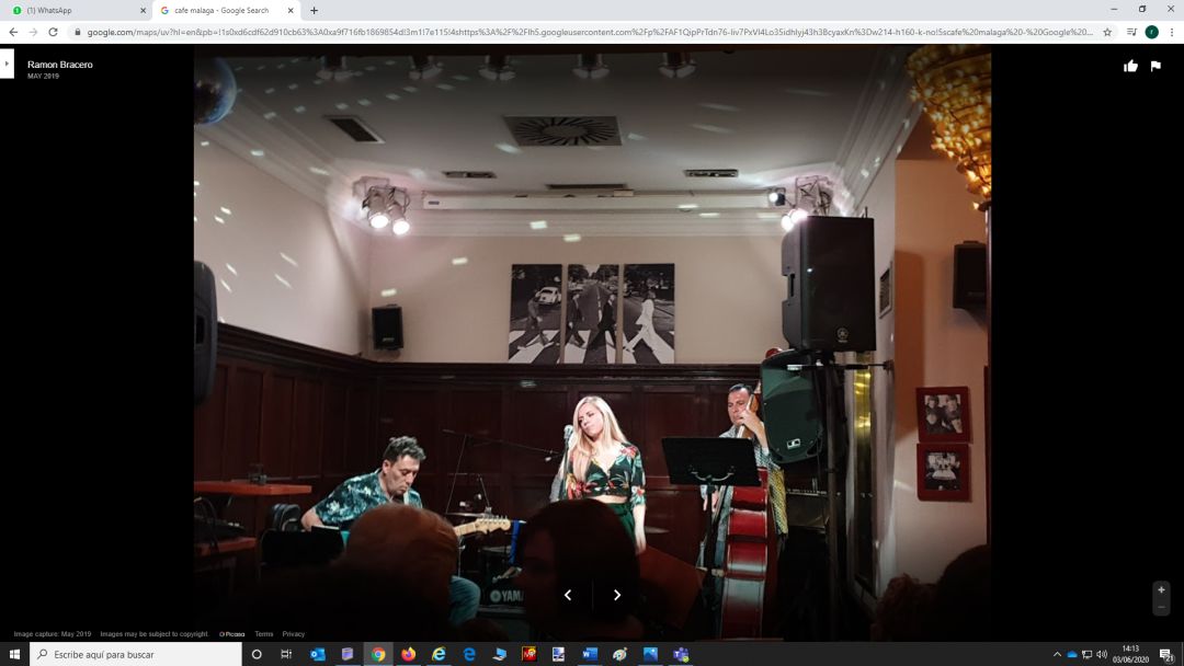 Actuación en el Café Málaga Actuación en el Café Málaga