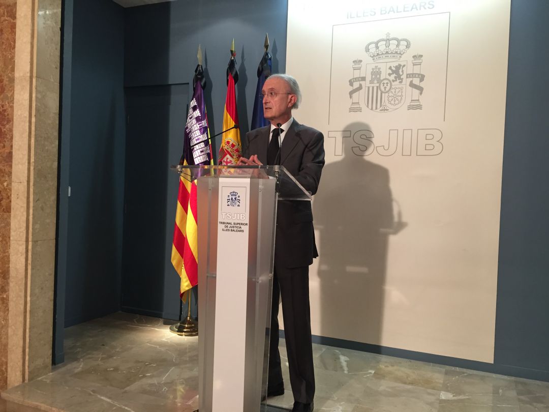 El presidente del TSJB, Antoni Terrasa El presidente del TSJB, Antoni Terrasa