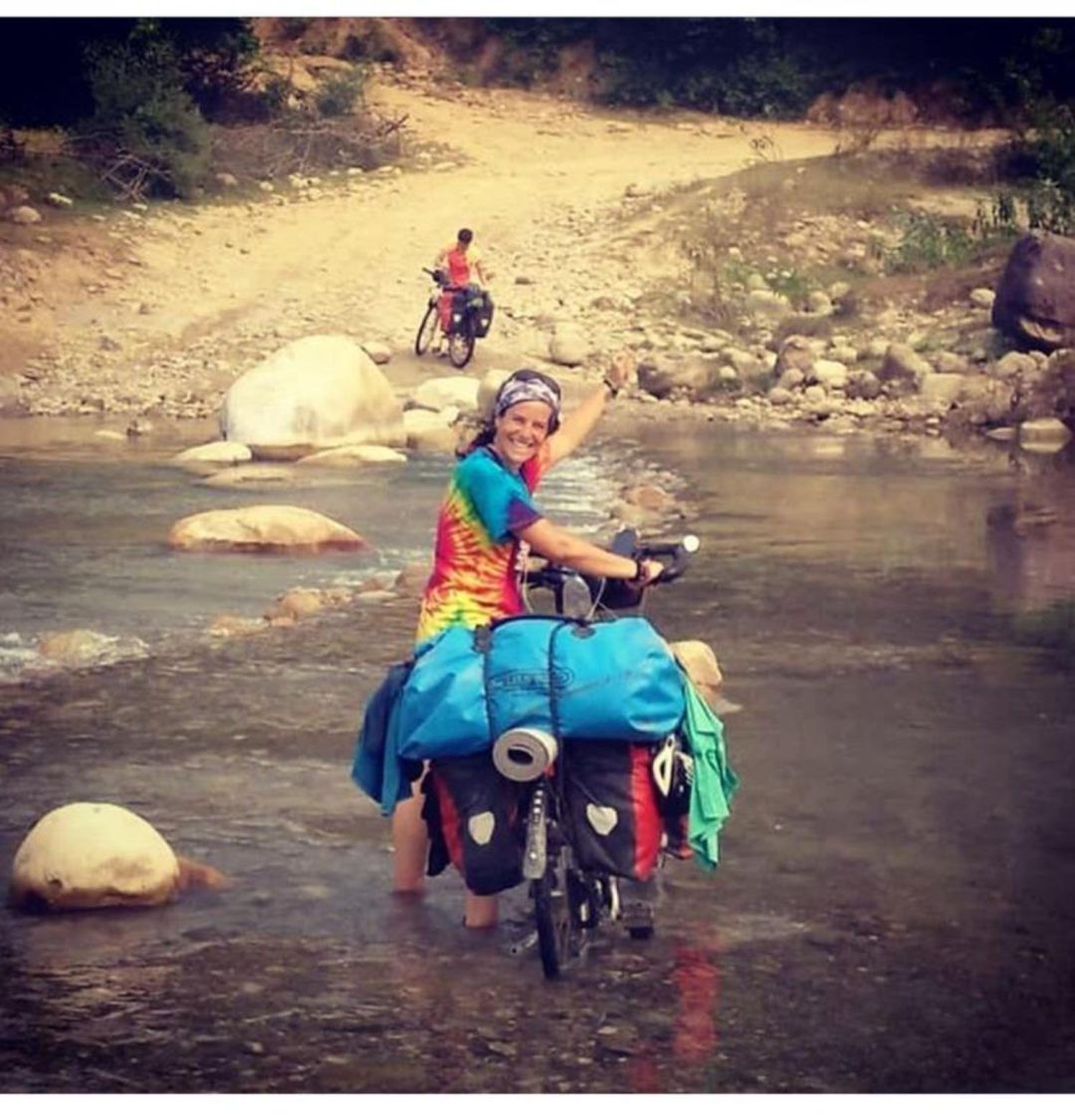 Yesenia Herrera y su bici Yesenia Herrera y su bici