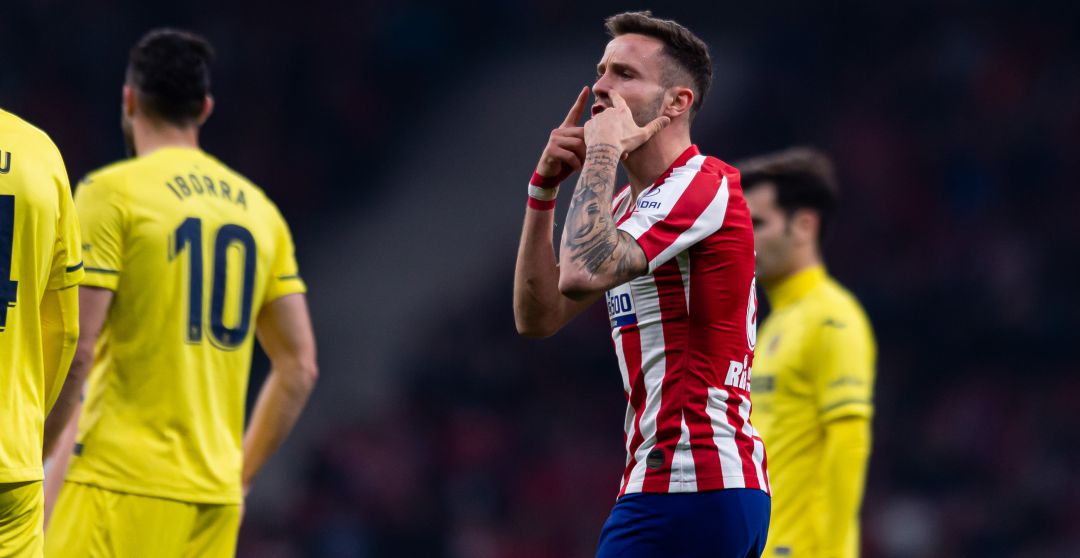Saúl, en un partido del Atlético de Madrid. Saúl, en un partido del Atlético de Madrid.