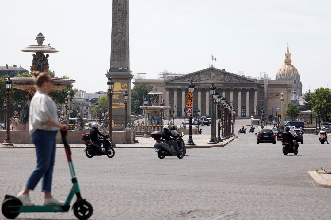 La plaza de la Concordia, en París. La plaza de la Concordia, en París.