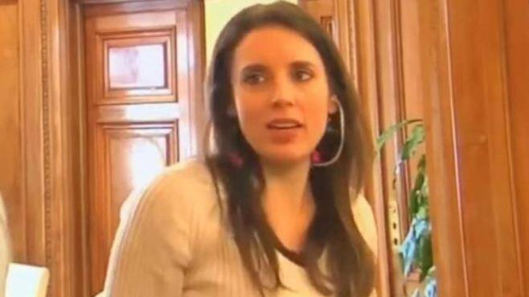 Irene Montero, en una imagen del vídeo Irene Montero, en una imagen del vídeo