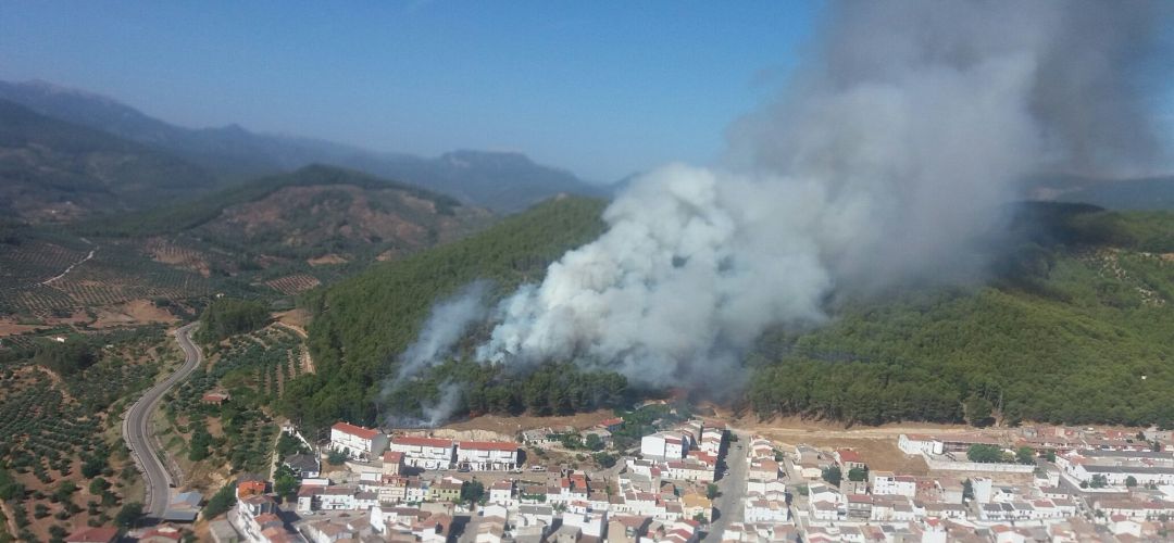 Vista aérea de la localidad de Siles. Vista aérea de la localidad de Siles.