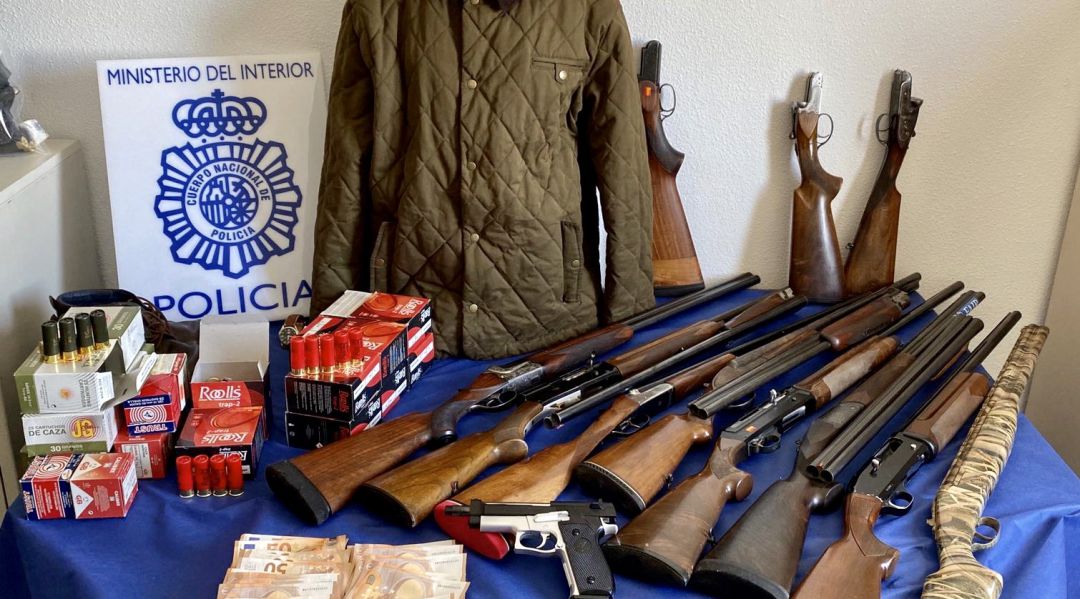Este es el material intervenido por la Policia Nacional Este es el material intervenido por la Policia Nacional