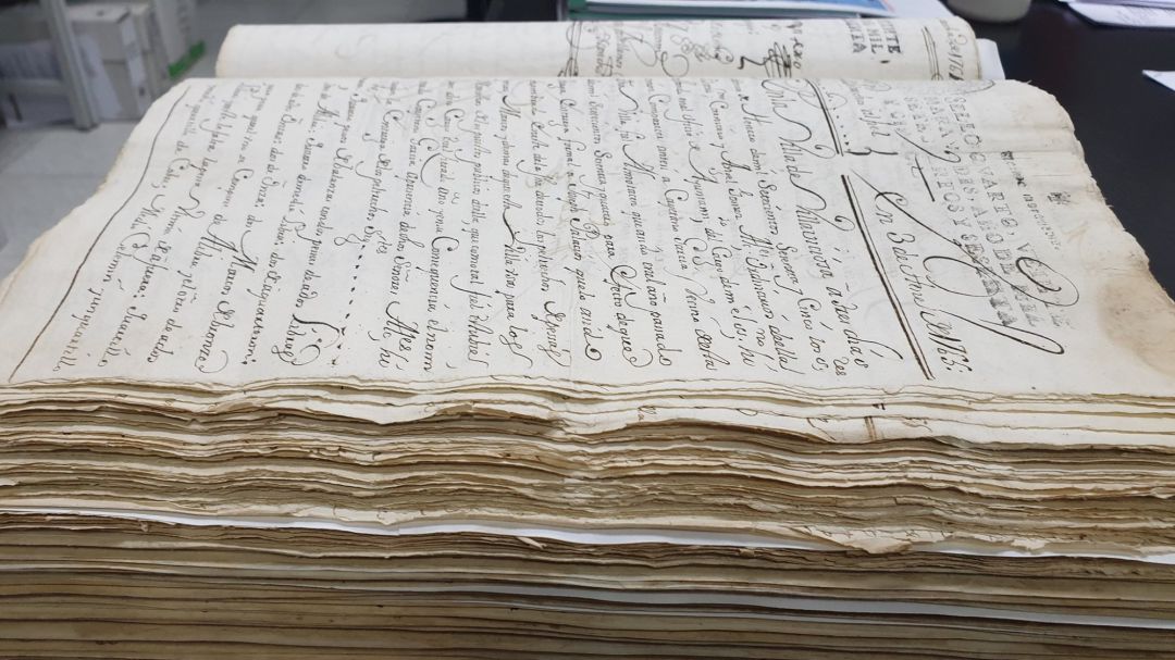 Uno de los documentos del archivo de Villaviciosa de Odón Uno de los documentos del archivo de Villaviciosa de Odón