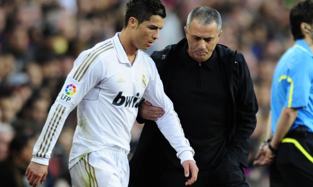 Cristiano Ronaldo y José Mourinho, en su etapa en el Real Madrid. Cristiano Ronaldo y José Mourinho, en su etapa en el Real Madrid.