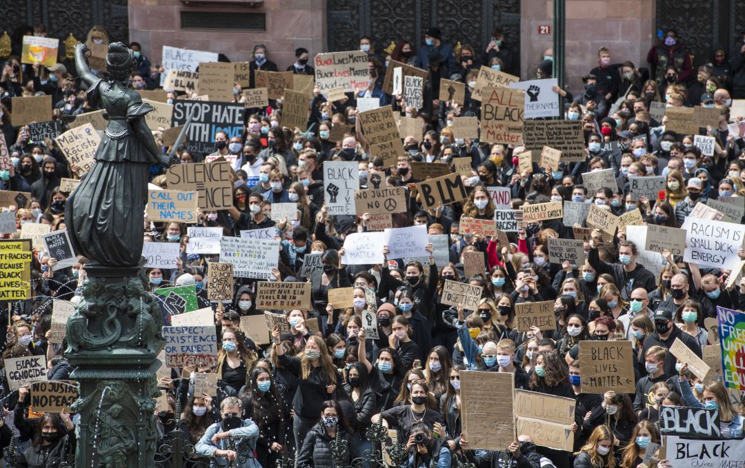 Manifestaciones en Alemania contra el racismo. Manifestaciones en Alemania contra el racismo.