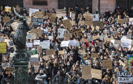Manifestaciones en Alemania contra el racismo. Manifestaciones en Alemania contra el racismo.