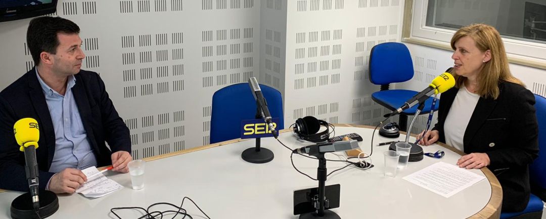 Gonzalo Caballero y Aida Pena, antes de la entrevista Gonzalo Caballero y Aida Pena, antes de la entrevista