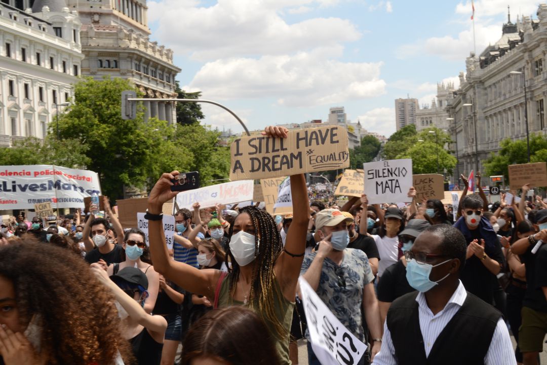 Miles de manifestantes han marchado este domingo en Madrid contra el racismo. Miles de manifestantes han marchado este domingo en Madrid contra el racismo.