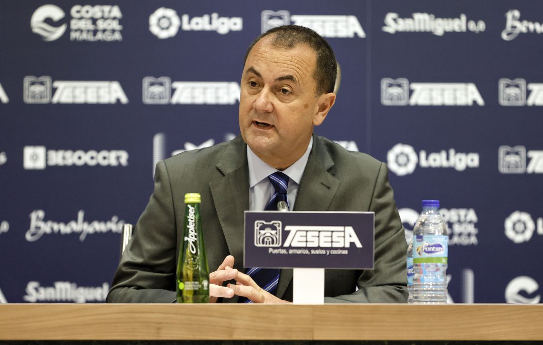 José María Muñoz, en su encuentro con la prensa José María Muñoz, en su encuentro con la prensa