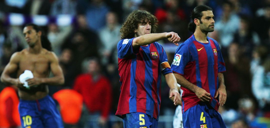 Carles Puyol, durante un Clásico en el Santiago Bernabéu Carles Puyol, durante un Clásico en el Santiago Bernabéu